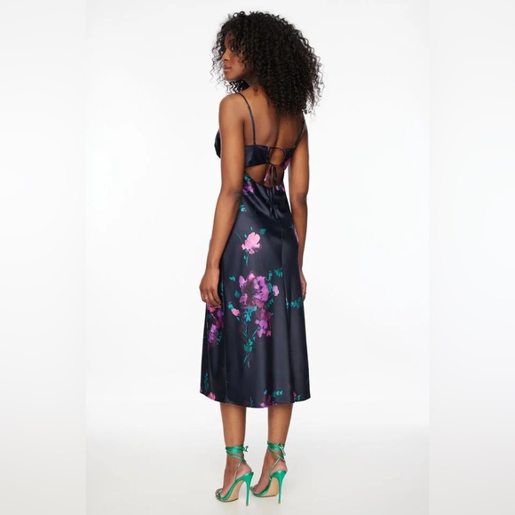 DYNAMITE - Violet Open Back Slip Midi Dress - Picture 4 of 5
